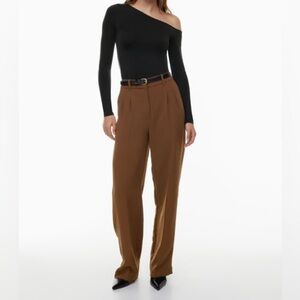 ARITZIA Wilfred Effortless Pant in Cognac size 6